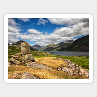 Scafell over Wastwater Sticker